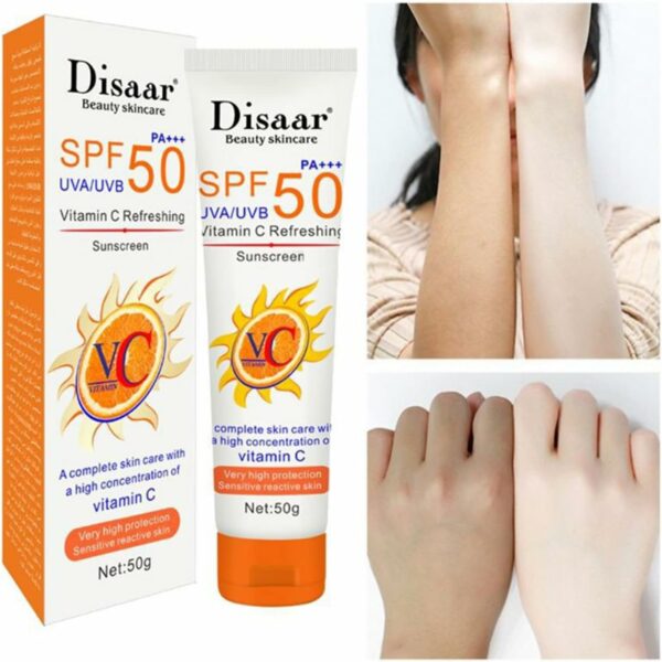 Facial Body Sunscreen Cream Whitening Moisturizer Long-Lasting Protector Solar Summer Anti-UV Facial Solar Blocker Body Care