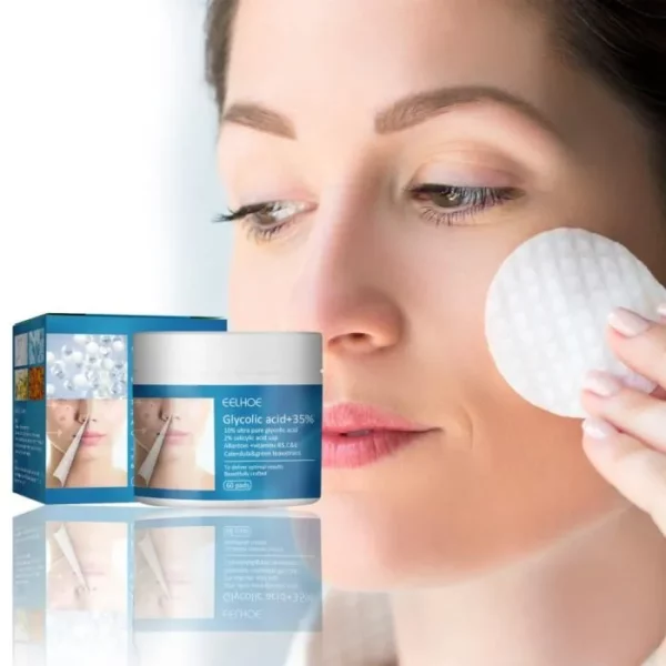 Glycolic acid  acne removing cotton tablet oil control, shrink pores, moisturize and moisturize face