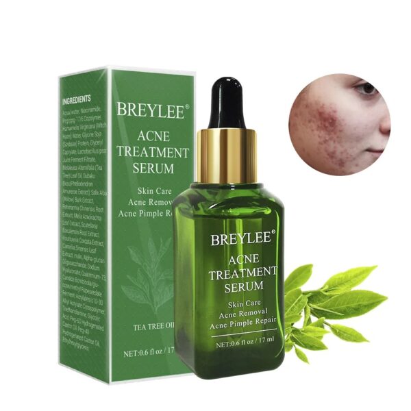 Tea Tree Facial Acne Removal Serum Hyaluronic Moisturizing Shrink Pores Oil-control Lighten Acne Marks Acne Face Skin Care