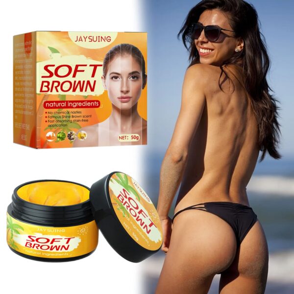 Self-tanning Cream Sun-free Natural and Even Wheat-colored Beach Bronze Moisturizing and Nourishing Massage Creating Dullness
