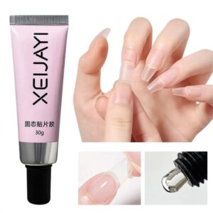 Bottle Nail Tips Glue Gel Clear Nail Art Gel Soak Off Strong Adhesive Nail Glue For Nail Extension Press On Nails False Nail