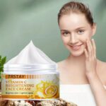 Vitamin C Whitening Freckle Cream Fade Dark Spots Melanin Shrink Pore Acne Treatment Moisturizer Brightening Face Care Cosmetics
