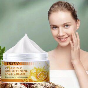 Vitamin C Whitening Freckle Cream Fade Dark Spots Melanin Shrink Pore Acne Treatment Moisturizer Brightening Face Care Cosmetics