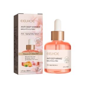 Rose Brightening Anti-aging Serum Firming Lift Face Wrinkle Removal Essence VC Whitening Serum Hyaluronic Moisturizing Skin Care