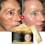 24K Gold Wrinkle Remove Cream Firming Lifting Fade Fine Line Anti-Aging Cream Whitening Smoothing Texture Moisturizing Skin Care