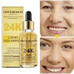 24k Gold Anti-Aging Face Serum Hyaluronic Acid Hydrolyzed Protein Essence Shrink Pore Brighten Skin Care Firming Facial Essence