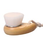 Facial Con Mango De Madera, Cepillo Exfoliante De Fibra Suave Para Espinillas, Herramienta