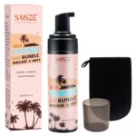 Saisze Bronze Tan Self Tanning Mousse with DHA, Self Tanner Kit, Sunless Tanner with Mitt, Self Tanner for All Skin Tones