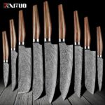 High Quality Chef's Knife Set Bread Slicing Filleting Santoku Knives Chopper Cleaver Utility Kitchen Accessories