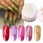 Magic Mirror Powder Model Gel Rubbing on Nails 3D Edge Nail Art Gel Adhesive Gems Glue Soak Off UV Gel Manicure