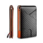 Carbon Fiber Rfid Slim Card Luxury Wallet Money Bag Men's Wallet Bifold Billfold