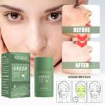 Mask Stick Green Tea Deep Cleansing & Hydrating Solid Mask Shrinkage Facial Applicator Mud Mask Stick Fade Acne Marks