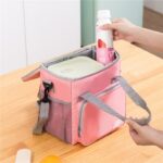 Picnic Lunch Box Bag Oxford Waterproof Large Capacity Multiple Pocket Crossbody Bag Camping Hiking Food Thermal Pouch Keep Fresh