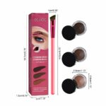 Eyebrow Cream 4D Hair Stroke Ultra-Thin Brow Brush Premium Rhombus Angled Eyebrow Brush 4D Hair Stroke Brow Stamp Brush