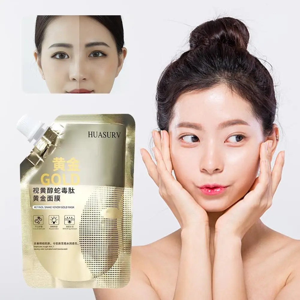 Serretinol Snake Venom Peptide Gold Mask Moisturizing Anti-aging Clear and Moisturizing Improving Rough Skin Peeling Mask