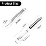 Stainless Steel Fish Belly Knife Kitchen Household, Shrimp Line Removal Dirt Removal Fish Scale Scraping and Fish Killing Tool