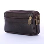 Vintage Men Cow Genuine Leather Wallets Small Money Purses Design Boy Coin Zipper Solid Colors Bag For Cash
