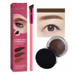 Wild Brow Eyebrow Brush Ultra-thin Brow Brush And Pomade Set 4D Multifunction Eyebrow Brush Realistic Eyebrow Brush Square