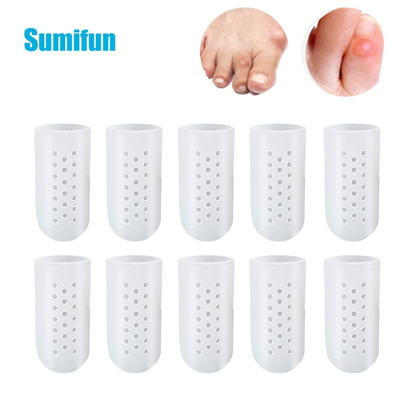 Foot Care Tool Silicone Gel Toe Separators Stretchers Toe Tube Corns Blisters Protector Gel Bunion Toe Finger Protection