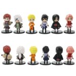 Kawaii Mini  Figure Sasuke Kakashi Itachi Gaara Jiraiya Q Verison Figurine Wholesale PVC Model Toys