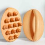 Handheld Gua Sha Massage Brush Natural Wood Waist Leg Body Meridian Scraping SPA Therapy Anti Cellulite Relaxation Tool