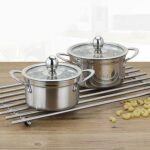 Cooking pots Stainless Steel Thickened Pan Kitchen Boiler Cooking Iduction Gas Pots Boiler Soup Milk Pots for Kitchen