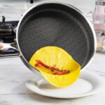 Frying Pan Food Grade 304 Stainless Steel Non Stick Pan Honeycomb Pot Bottom Induction Cooker Gas Stove General Wok