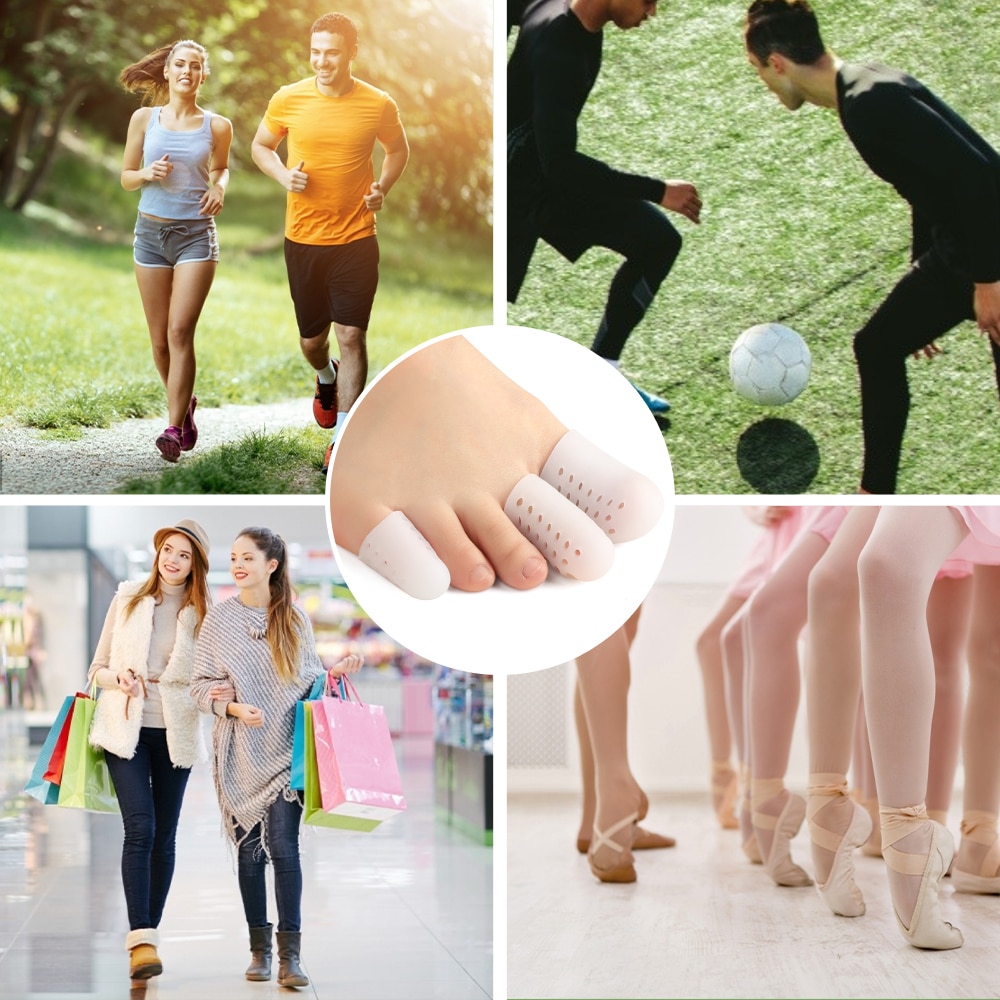 Silicone Gel Big Toe Separators Stretchers Toe Tube Corns Blisters Protector Gel Bunion Finger Protection Foot Care Tool