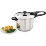 Stainless Steel Pressure Cooker, Deluxe, Metallic