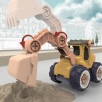Children's Disassembly and Assembly DIY Nut Assembly Educational Engineering Vehicle Excavator Free Screwdriver Birthday Easter
