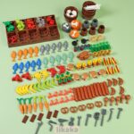 City Friend Building Blocks Food Bread Pizza Chips Fruit Roast Chicken Blocks Parts Accessories MOC Toys for Girls Compatible