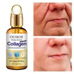 Collogen Anti Wrinkle Face Serum Anti Aging Firming Whitening Essence Moisturizing Shrinking Pores Facial Skin Care 30ml