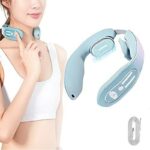 Neck Acupoints Lymphvity Massage Device,Intelligent Neck Massager with Heat Blue Hot Design