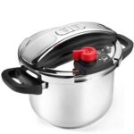 Stainless Steel Pressure Cooker Safety Explosion-Proof One-key Opening Closing Two Gear Adjustment Kitchen Bar Tools