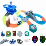 Magical Tracks Puzzle Toys Flexible Glow Racing Car Toy Track Set Flash In The Dark Rail Car Toys for Boys Children's day gifts