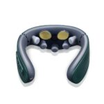 Electric  Pulse Neck Massager Heat Rechargeable Cervical Vertebra Relax Pain Relief Kneading Massage Electrode Pad