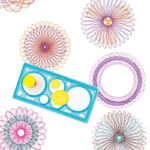 Variety Wanhua Ruler Magic Ruler Set Geometry Spiral Drawing Template Universal Hand Copy Newspaper Painting Painting Template