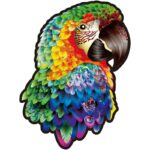 Wooden Jigsaw Kids Puzzle Parrot Animal Shapes Wooden Adults Puzzles Games For Children Educational Toys DIY Puzzle Crafts Gifts