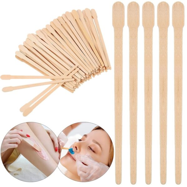 Woman Wooden Hair Removal Stick Disposable Depilation Spatula Wax Sticks Wood Face Eyebrows Waxing Spatula Beauty Tool 1