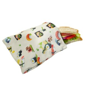 Reusable Food Snack Baggies Waterproof Leakproof Lunch Storage Bags Bread Eco-friendly Heating 3