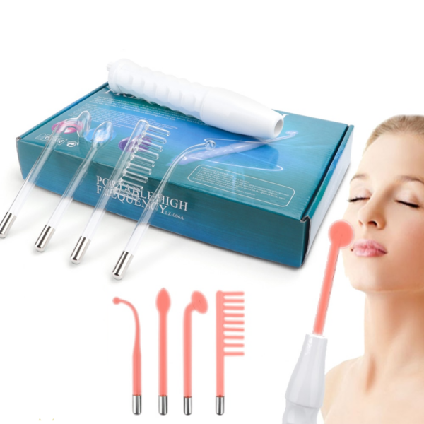 High Frequency Electrode Wand Machine Handheld Skin Tightening Acne Spot Wrinkles Remover Beauty Therapy Puffy Eyes Facial Care