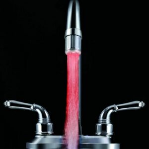Faucet Diverter Valve Adapter Practical Kitchen Sink ABS Home Improvement Faucet Faucet Adapter 23*10mm LED Water 3