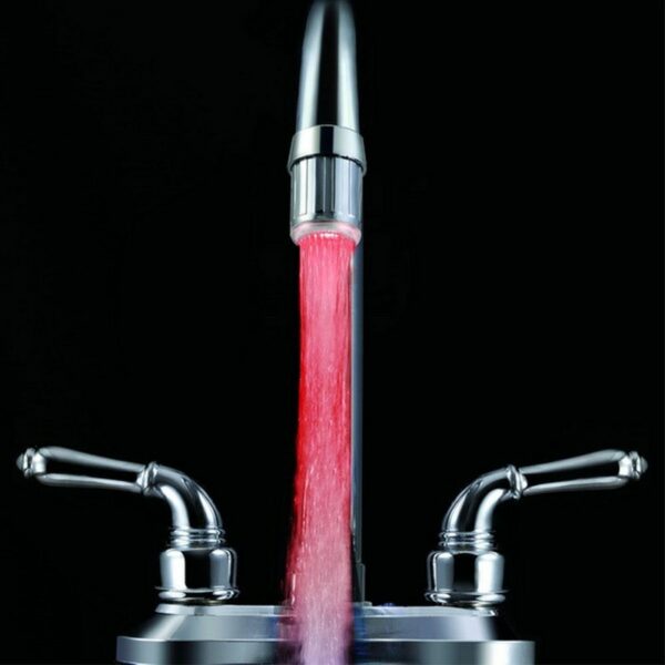 Faucet Diverter Valve Adapter Practical Kitchen Sink ABS Home Improvement Faucet Faucet Adapter 23*10mm LED Water 3