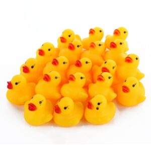 Cure Kids Floating Squeaky Rubber Ducks Shower Supplies Bath Toys for Children Water Fun Game Swimming Pool Accessories 1