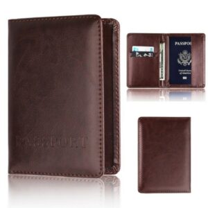 Passport Covers Travel Accessories ID Bank Credit Card Bag Men Women Passport Fashion Leather Passport Holder 1