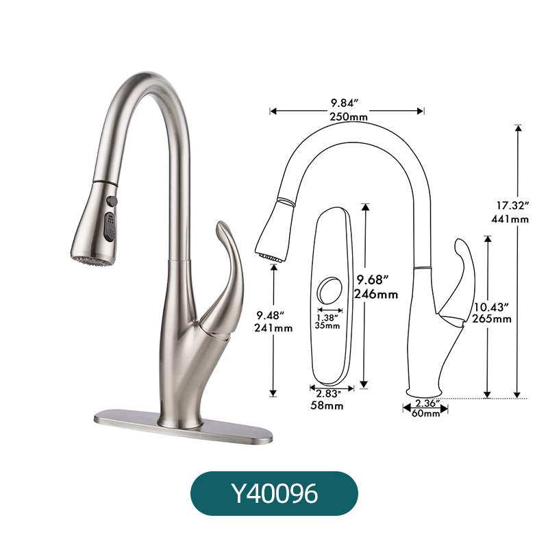 Pull Out Kitchen Faucets Sink Faucet Brass Mixer Tap 360 Degree Water Mixer Tap kitchen water faucet home improvement 6