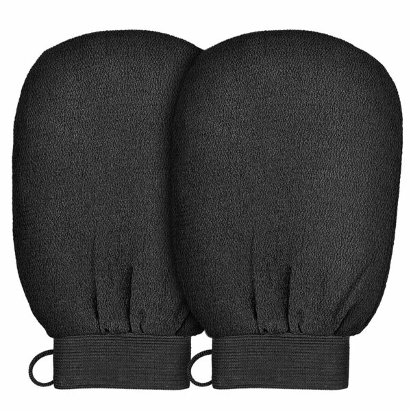 Single Layer Exfoliator Mitt Black Bath Shower Dead Skin Removal Gloves Exfoliating Gloves Bath Gloves Scrubbing 1