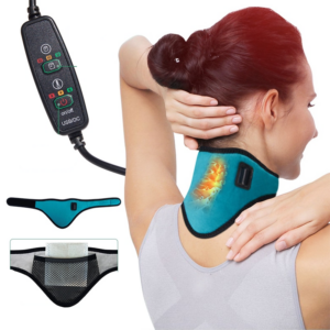 Electric Heating Neck Brace Cervical Vertebra Fatigue Therapy Reliever Neck Pain Relieve Strap Moxibustion Health Care Tool