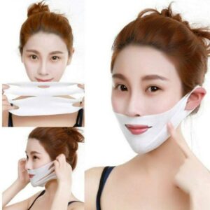 V Face Health Beauty Lifting Firming Anti Wrinkle Chin Sticking Hanging Ears Face Gel Mask 4
