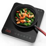 Induction Hob with Safety Lock,10-level Power & Temperature Ceramic Glass Panel